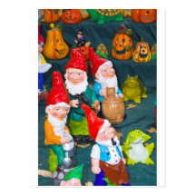 Garden gnome postcard