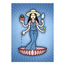 Garden Goddess Custom Announcements