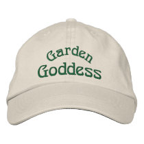 Garden Goddess Funny Embroidered Hat