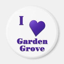 Garden Grove -- Midnight Blue Refrigerator Magnets