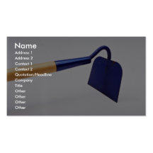 Garden hoe business card template