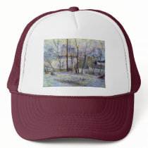 Garden In The Snow By Gauguin Paul (Best Quality) Mesh Hats