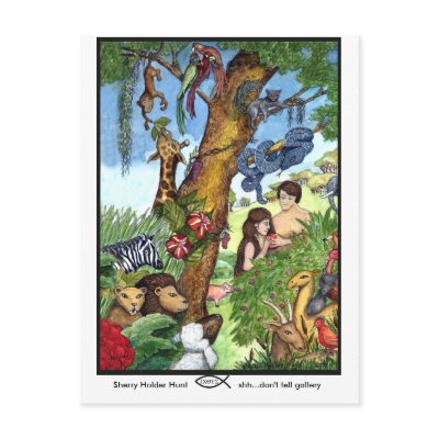 Garden of Eden postcard by SherryHolderHunt