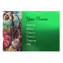 GARDEN OF MELISSA ,green jade business cards