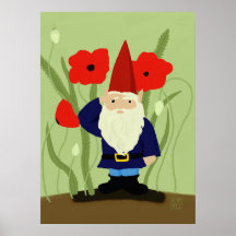 Garden of Remembrance Gnome Print