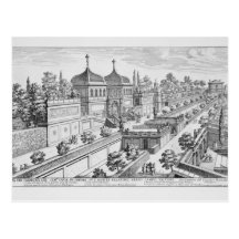 Garden of the Duke of Parma on the Palatine Hill, Postcard