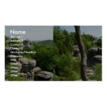 Garden Of The Gods-Southern Illinois. Stereographi Business Card Template