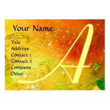 GARDEN OF THE LOST SHADOWS -BUTTERFLY MONOGRAM BUSINESS CARD