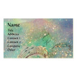 GARDEN OF THE LOST SHADOWS BUTTERFLY MONOGRAM teal Business Card