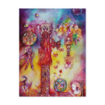 GARDEN OF THE LOST SHADOWS ,FAERY AND BUTTERFLIES POSTCARD