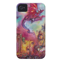 GARDEN OF THE LOST SHADOWS  / FLYING RED DRAGON iPhone 4 Case-Mate CASES