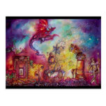 GARDEN OF THE LOST SHADOWS -FLYING RED DRAGON POSTCARD