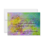 GARDEN OF THE LOST SHADOWS / MAGIC BUTTERFLY RSVP invitations