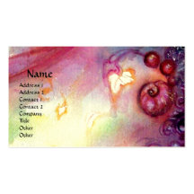 GARDEN OF THE LOST SHADOWS ,MYSTIC STAIRS pink red Business Card