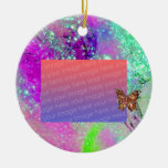 GARDEN OF THE LOST SHADOWS Purple Photo Template Ornaments