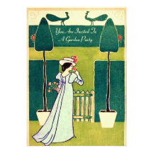 Garden Party Custom Announcements