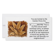 Garden Party Seed Exchange Custom Photo Card