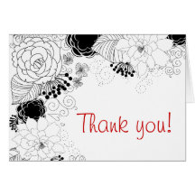 Garden Party Thank You Greeting Card