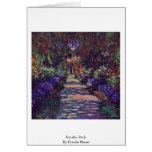 Garden Path By Claude Monet Cards