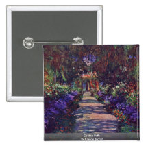 Garden Path By Claude Monet Pin