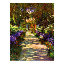 Garden Path by Claude Monet Post Cards