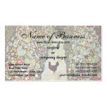 Garden Path with Chickens by Gustav Klimt Business Card Template