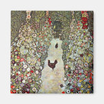 Garden Path with Chickens by Gustav Klimt Magnets