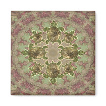 Garden Sea Turtle Pattern Magnets