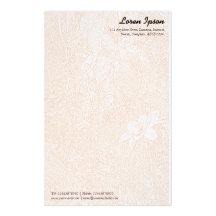 Garden - Subtle Orange Personalised Stationery
