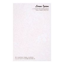 Garden - Subtle Pink Customized Stationery