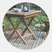 Garden table and chairs sticker