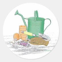 Garden Tools Garden Art Stickers