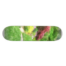 Garden With Japanese Maple Skateboard Decks
