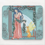 Gardenia and Holly Cat mousepads