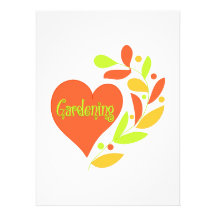 Gardening Heart Custom Invitation