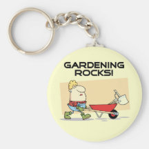 Gardening Rocks T-shirts and Gifts Keychains
