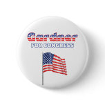 Gardner for Congress Patriotic American Flag Buttons