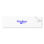 Gardner Surname Classic Style bumper stickers