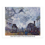 Gare Saint Lazare In Paris By Claude Monet Postcards