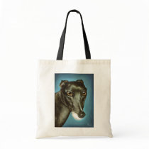 Garfiney Beauty - greyhound portrait Bags