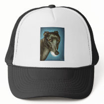 Garfiney Beauty - greyhound portrait Mesh Hat
