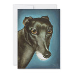 Garfiney Beauty - greyhound portrait invitations