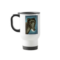 Garfiney Beauty - greyhound portrait Coffee Mugs