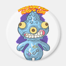Gargona Blue Fridge Magnet