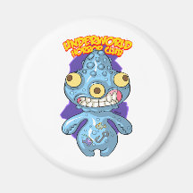 Gargona Blue Refrigerator Magnet