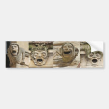 Gargoyle mouths bumper sticker