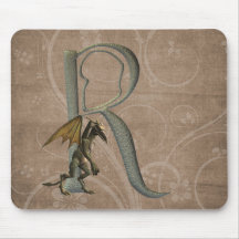 Gargoyles Monogram R Mouse Pads