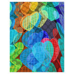 garlands of pastel coloured hearts flyers