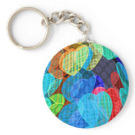 garlands of pastel coloured hearts keychains