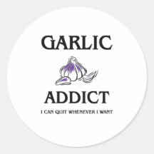 Garlic Addict Stickers